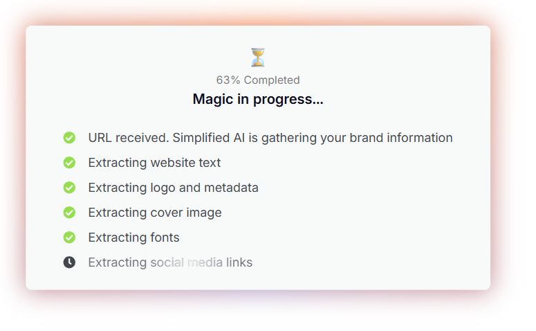 Simplified - article genaration process