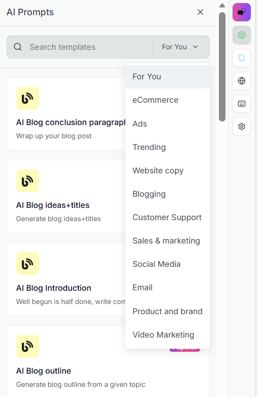 Simplified - article options