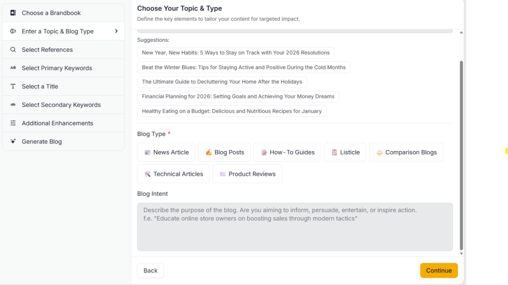 Simplified - generation process