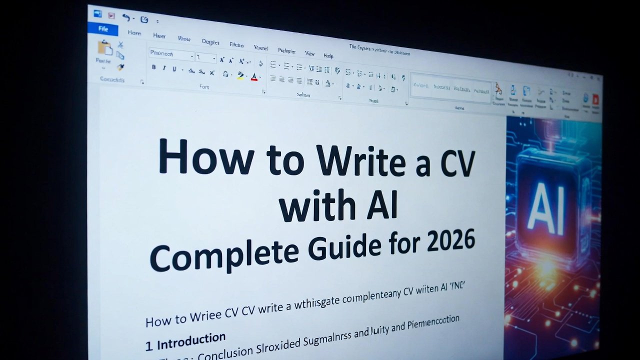 How to Write a CV with AI (Complete Guide for 2026)
