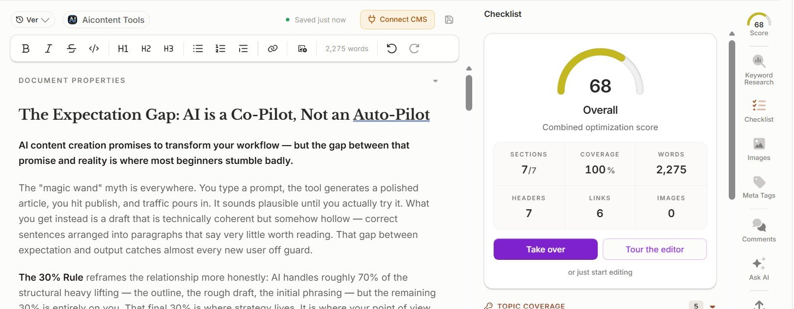 Frase final AI article before Improve with score 68 and 2275 words
