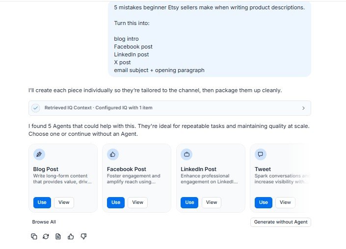 Jasper AI Agents for creating and distributing blog, social media and marketing content.